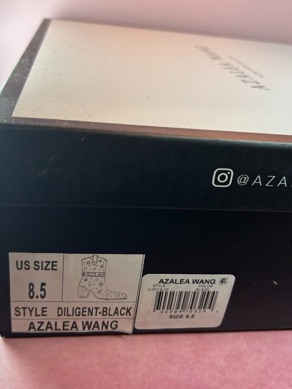 AZALEA WANG DILIGENT WESTERN MID CALF BOOTS (8.5) - Picture 14 of 16